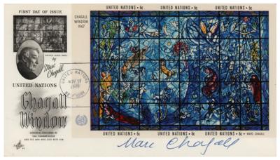 Lot #623 Marc Chagall Signed FDC