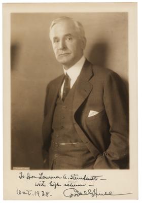 Lot #309 Cordell Hull Signed Photograph