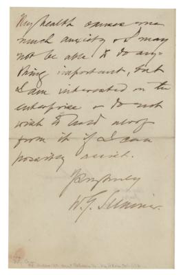 Lot #406 William Graham Sumner Autograph Letter Signed - Image 2