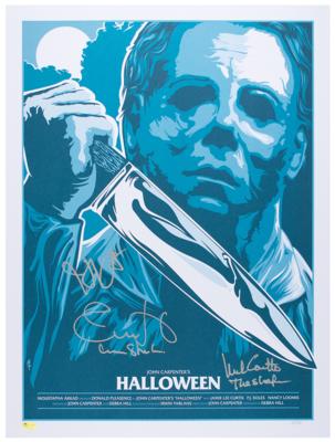 Lot #923 Halloween: Carpenter, Curtis, and Castle Signed Print - Image 1