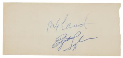 Lot #968 Elizabeth Taylor Signature