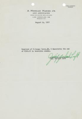 Lot #919 Judy Garland Document Signed