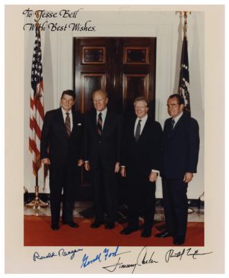 Lot #13 Four Presidents Signed Photograph