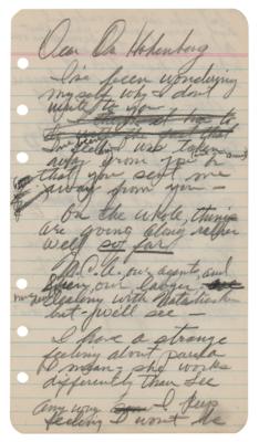 Lot #881 Marilyn Monroe Handwritten Letter - Image 1