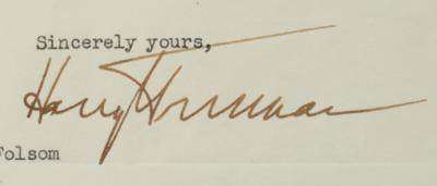 Lot #92 Harry S. Truman Typed Letter Signed - Image 3