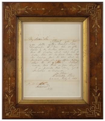 Lot #2 Franklin Pierce Autograph Letter Signed