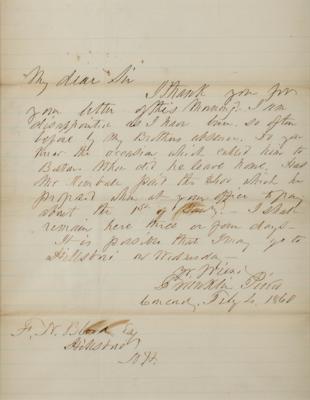 Lot #2 Franklin Pierce Autograph Letter Signed - Image 2