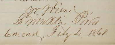 Lot #2 Franklin Pierce Autograph Letter Signed - Image 3