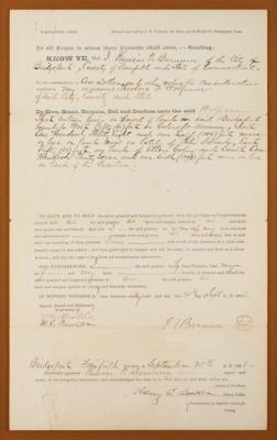 Lot #108 P. T. Barnum Document Signed - Image 2