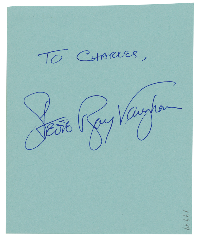 Stevie Ray Vaughan Signature | RR Auction