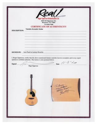 Lot #727 Les Paul Signed Guitar Presented to Lenny Kravitz - Image 4