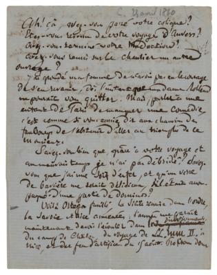 Lot #387 Pierre-Joseph Proudhon Autograph Letter Signed