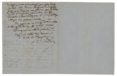 Lot #387 Pierre-Joseph Proudhon Autograph Letter Signed - Image 2