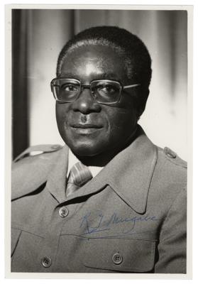 Lot #363 Robert G. Mugabe Signed Photograph