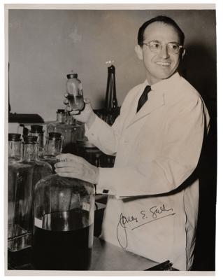 Lot #395 Jonas Salk Signed Photograph