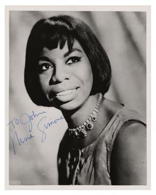 Lot #803 Nina Simone Signed Photograph