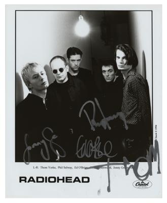 Lot #840 Radiohead Signed Photograph