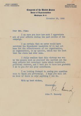 Lot #10 John F. Kennedy Typed Letter Signed