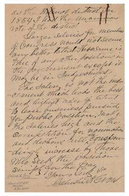 Lot #292 Galusha A. Grow Autograph Letter Signed - Image 2