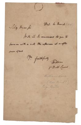 Lot #681 William Hone Autograph Letter Signed - Image 1