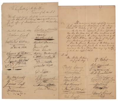 Lot #369 New York Politicians Signed Naval Petitions - Image 1