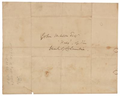 Lot #558 Benjamin Stoddert Autograph Letter Signed - Image 2