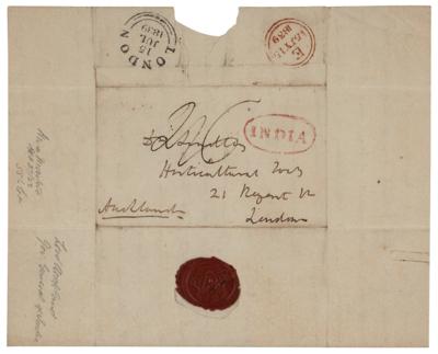 Lot #259 George Eden, 1st Earl of Auckland Autograph Letter Signed with Free Frank - Image 4