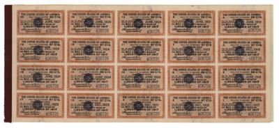 Lot #134 First Liberty Loan $50 Bond (1917) with Complete Coupons - Image 2