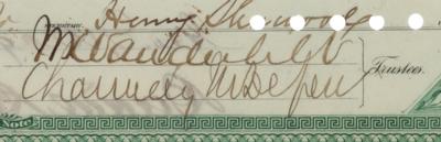 Lot #128 William K. Vanderbilt and Chauncey Depew Signed Mortgage Bond - Image 3