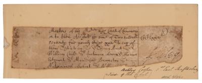 Lot #248 Anthony Ashley Cooper, 1st Earl of Shaftesbury Document Signed