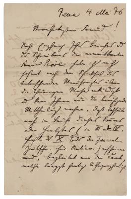 Lot #294 Ernst Haeckel Autograph Letter Signed - Image 1