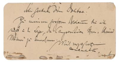 Lot #789 Engelbert Humperdinck Handwritten Note - Image 1