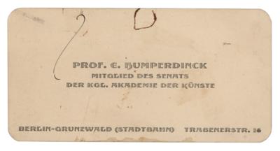 Lot #789 Engelbert Humperdinck Handwritten Note - Image 2