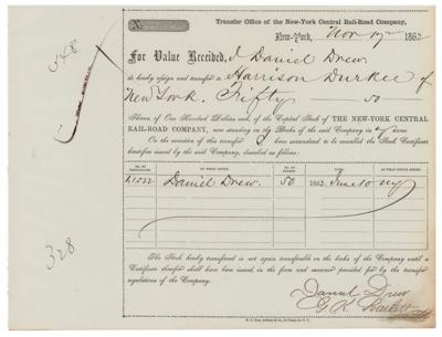 Lot #474 New York Central Rail Road Company Stock Transfer Document - Image 1