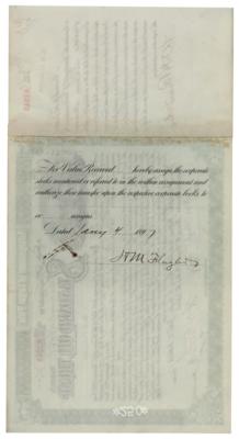 Lot #115 Henry M. Flagler Twice-Signed Stock Certificate - Image 2