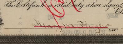 Lot #121 John D. Rockefeller and Henry M. Flagler Signed Stock Certificate - Image 5