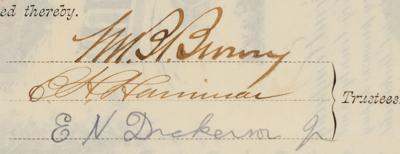 Lot #297 E. H. Harriman Signed Fernandina and Jacksonville Railroad Company Bond - Image 3