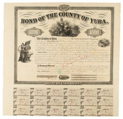 Lot #496 Yuba Railroad Company 1866 Bond - Image 1