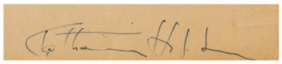 Lot #925 Katharine Hepburn Signed Sketch - Image 3