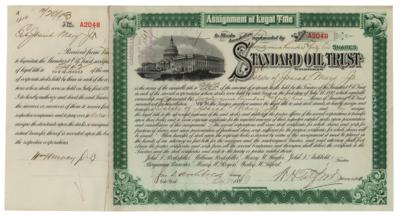 Lot #491 Standard Oil Stock Certificate