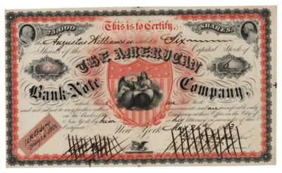 Lot #131 American Bank Note Company Stock Certificate - Image 1