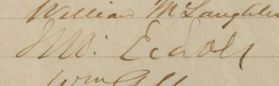 Lot #499 George Washington Custis Lee Document Signed - Image 3
