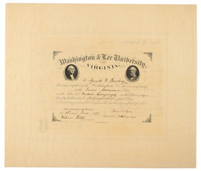 Lot #499 George Washington Custis Lee Document Signed - Image 4