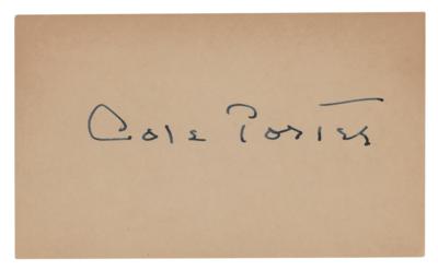 Lot #801 Cole Porter Signature - Image 1