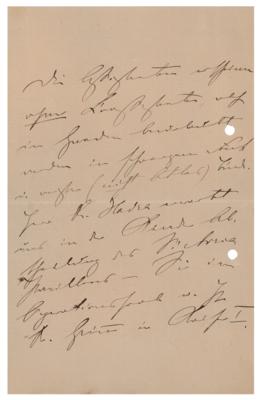 Lot #211 Ernst von Bergmann Autograph Letter Signed - Image 2