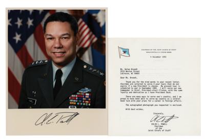 Lot #544 Colin Powell (2) Signed Items