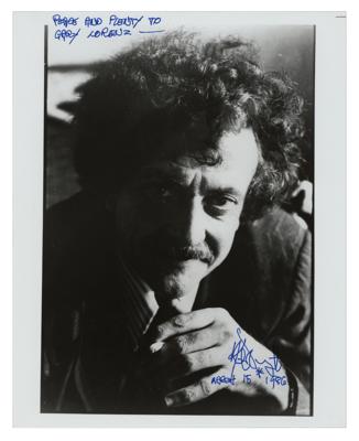Lot #699 Kurt Vonnegut Signed Photograph