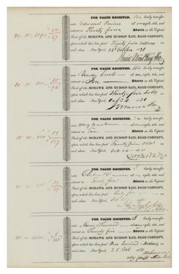 Lot #107 William B. Astor Signed Stock Transfer Receipt - Image 1