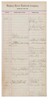 Lot #417 Frederick, Jacob, and William Vanderbilt Document Signed - Image 1