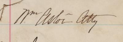 Lot #193 William Astor and Moses Taylor Document Signed - Image 3